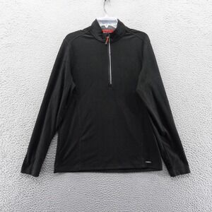Motion Mens Black Mock Neck Pullover Sweatshirt Long Sleeve Medium NEW